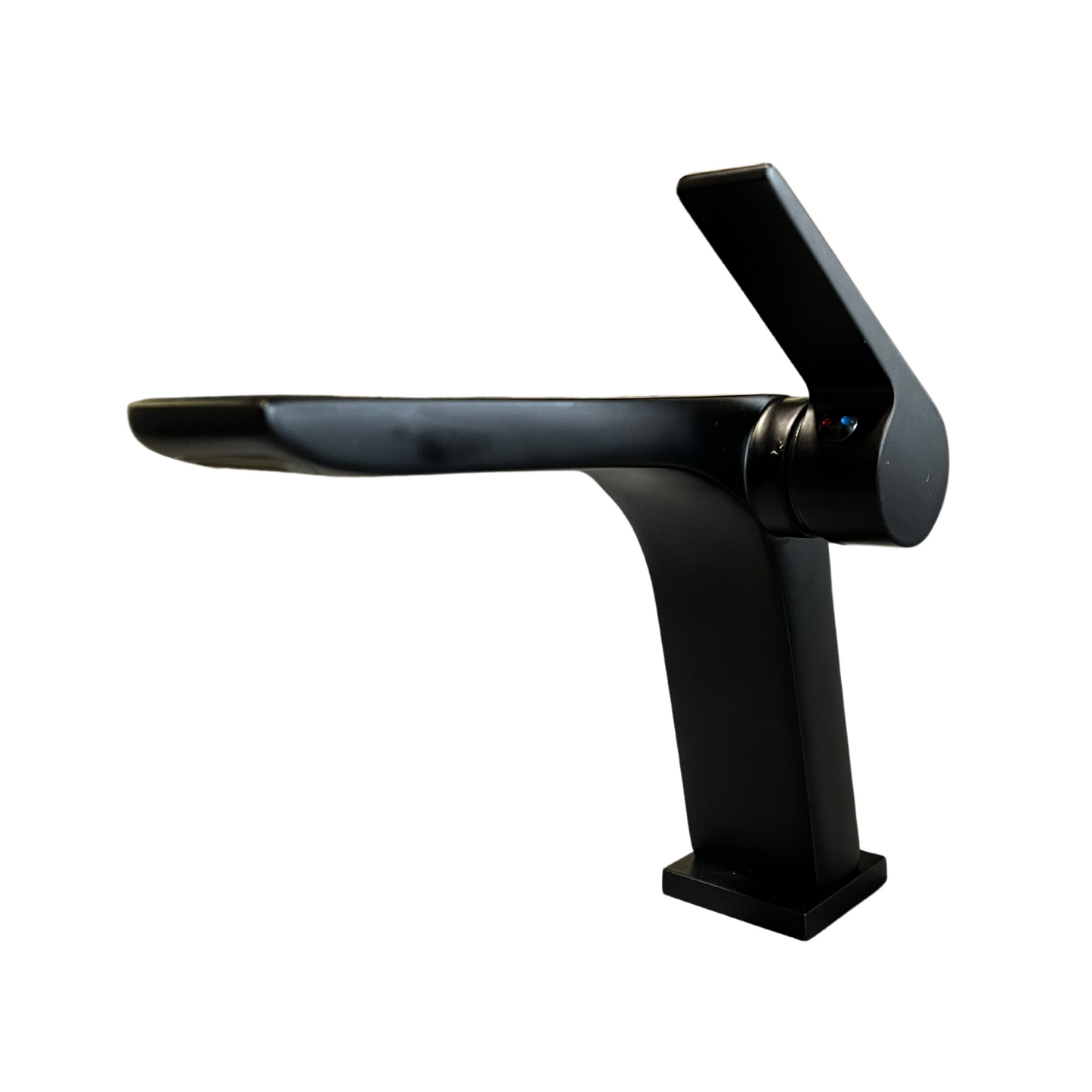 Grifo Monomando para Lavamanos acabado Negro Mate - Minimalista