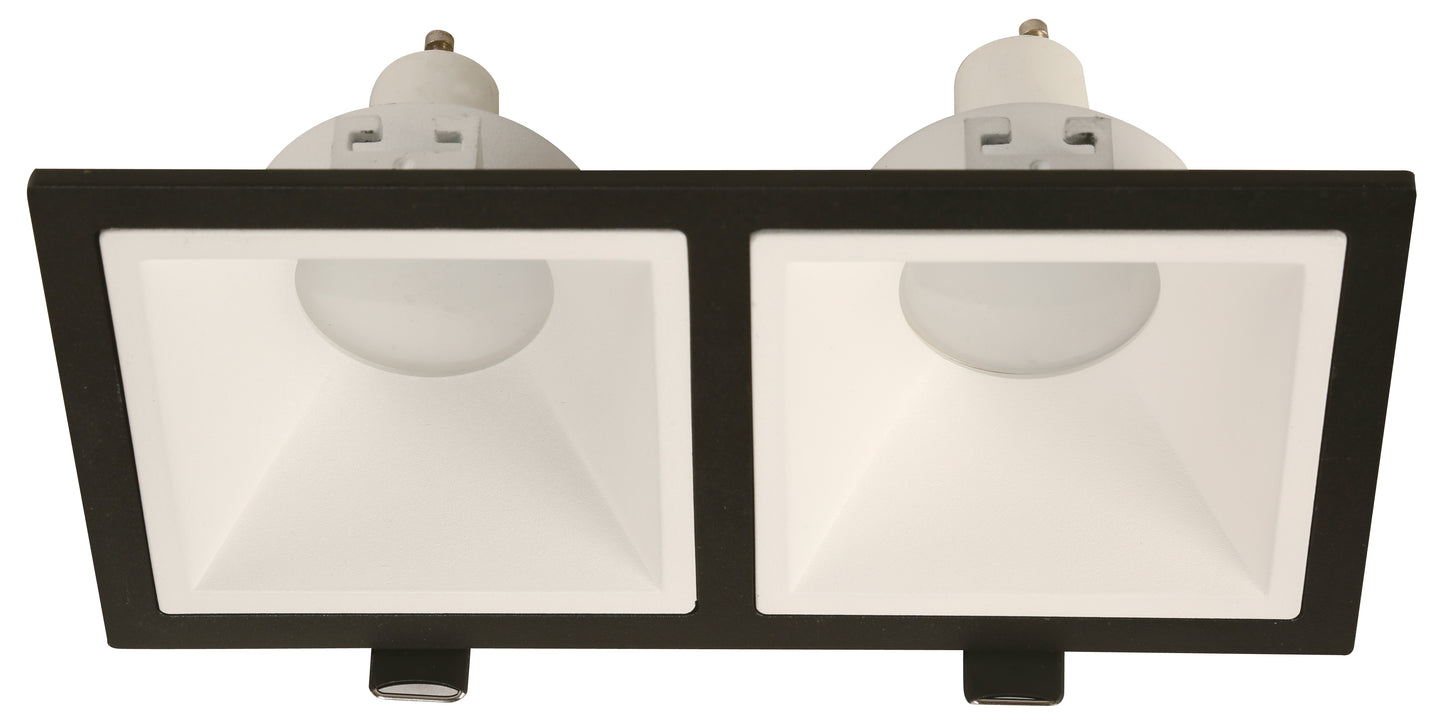 Lampara de Techo Empotrable de 2 Luces - Socket GU10