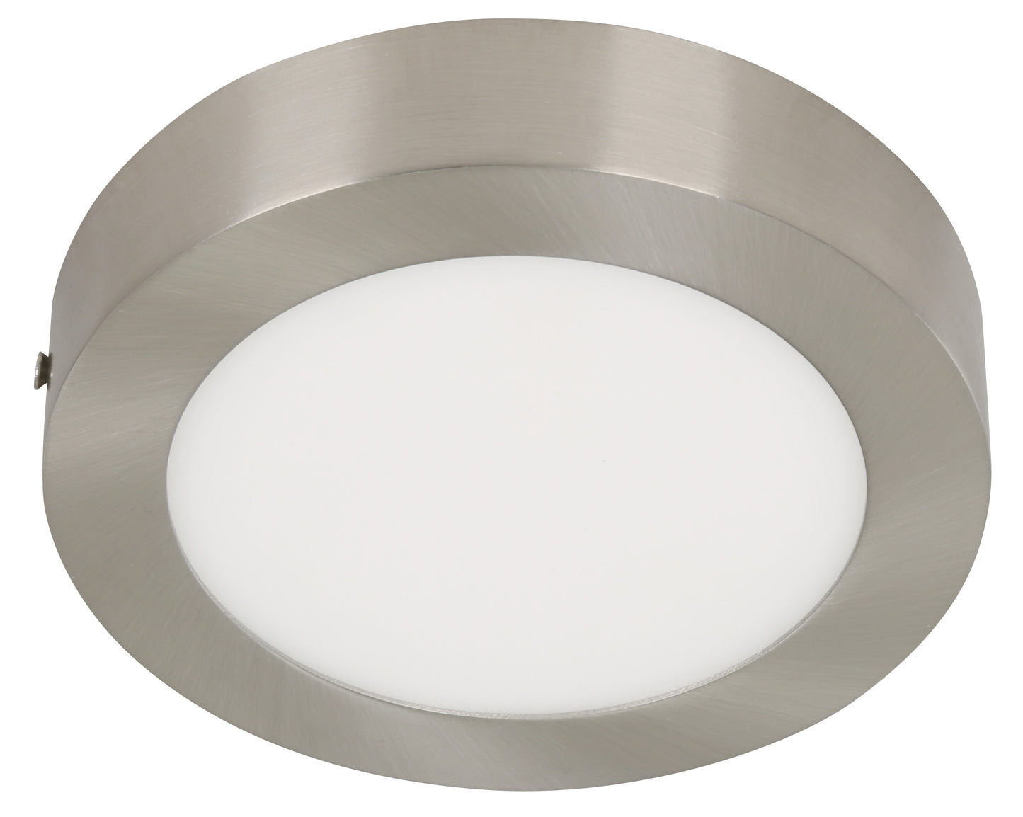 Panel LED Redondo de Sobreponer - 18W / 6,500K / Luz Blanca - Acabado Plateado