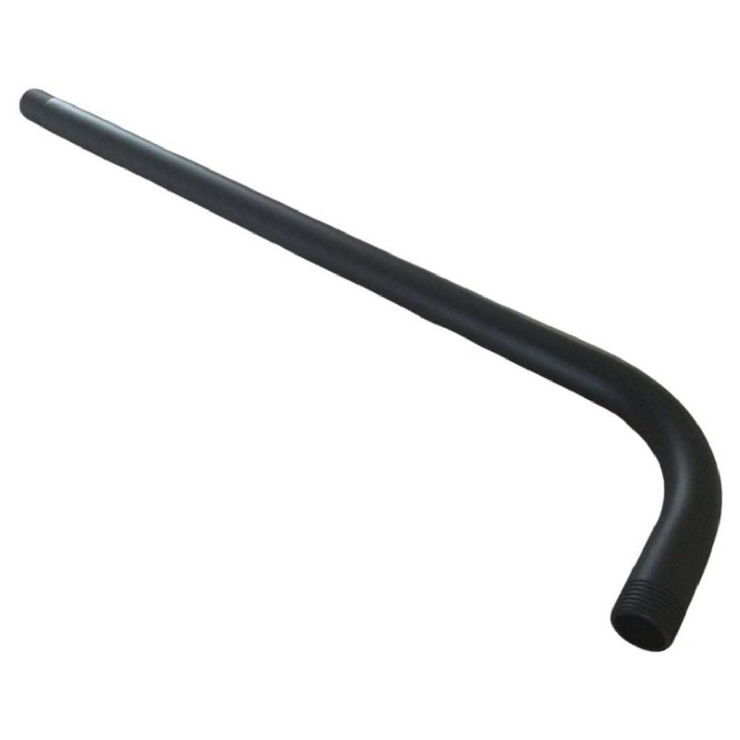 Regadera de ducha redonda 8″ ultradelgada en acero inoxidable negro con tubo de 50 cm