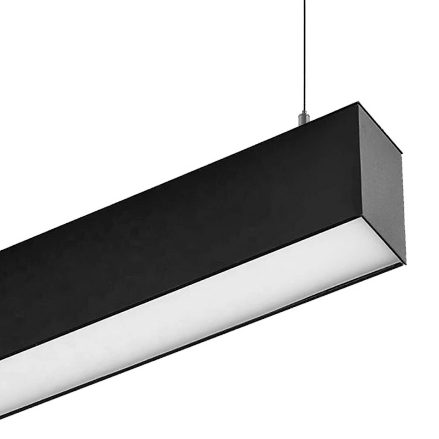 Lampara LED Lineal de 60CM en 3 Tonos de Luz (Cálida, Fría y Blanca) 16W - Acabado en Negro