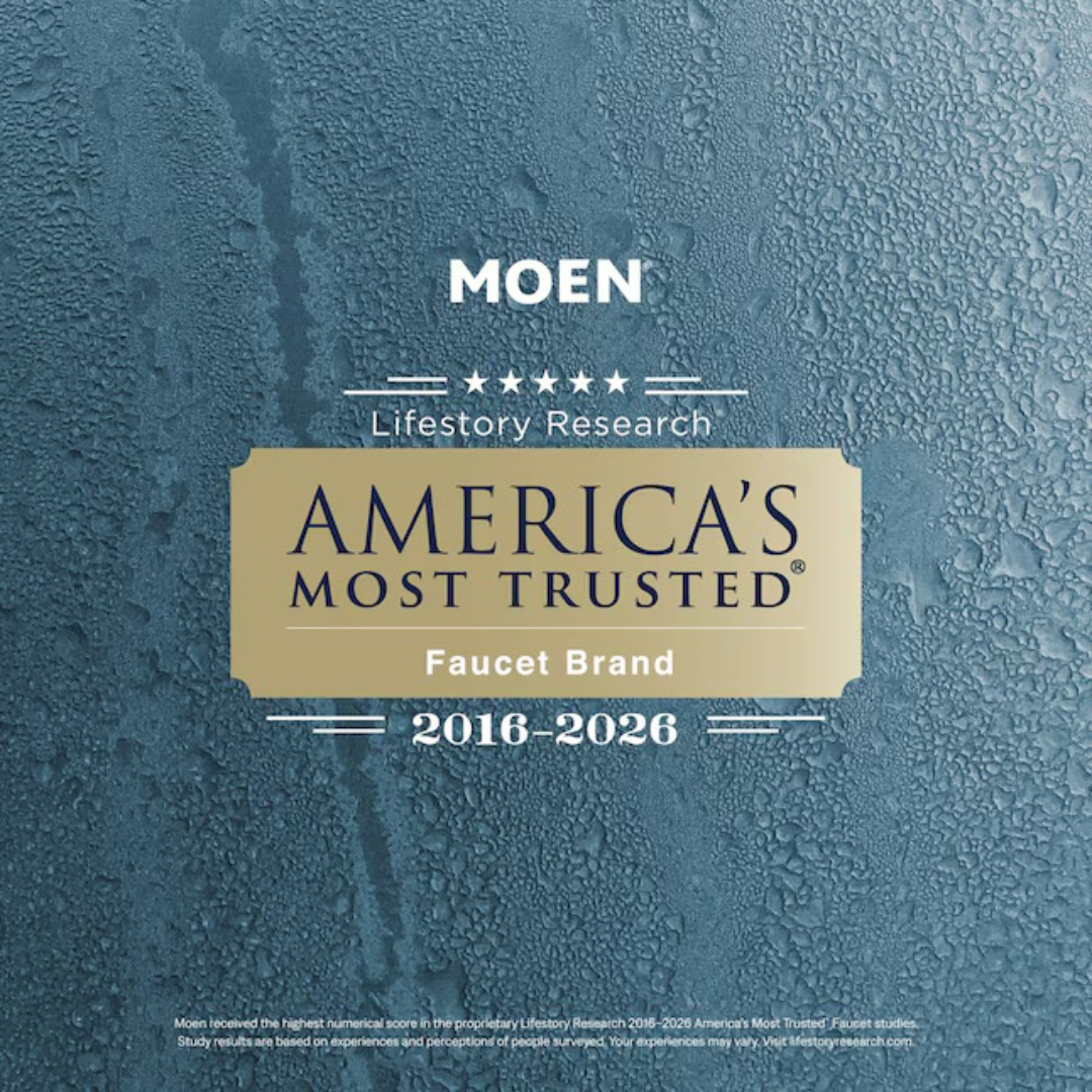 Grifo doble para lavamanos Moen Genta en bronce negro - Doble temperatura (Incluye desagüe)
