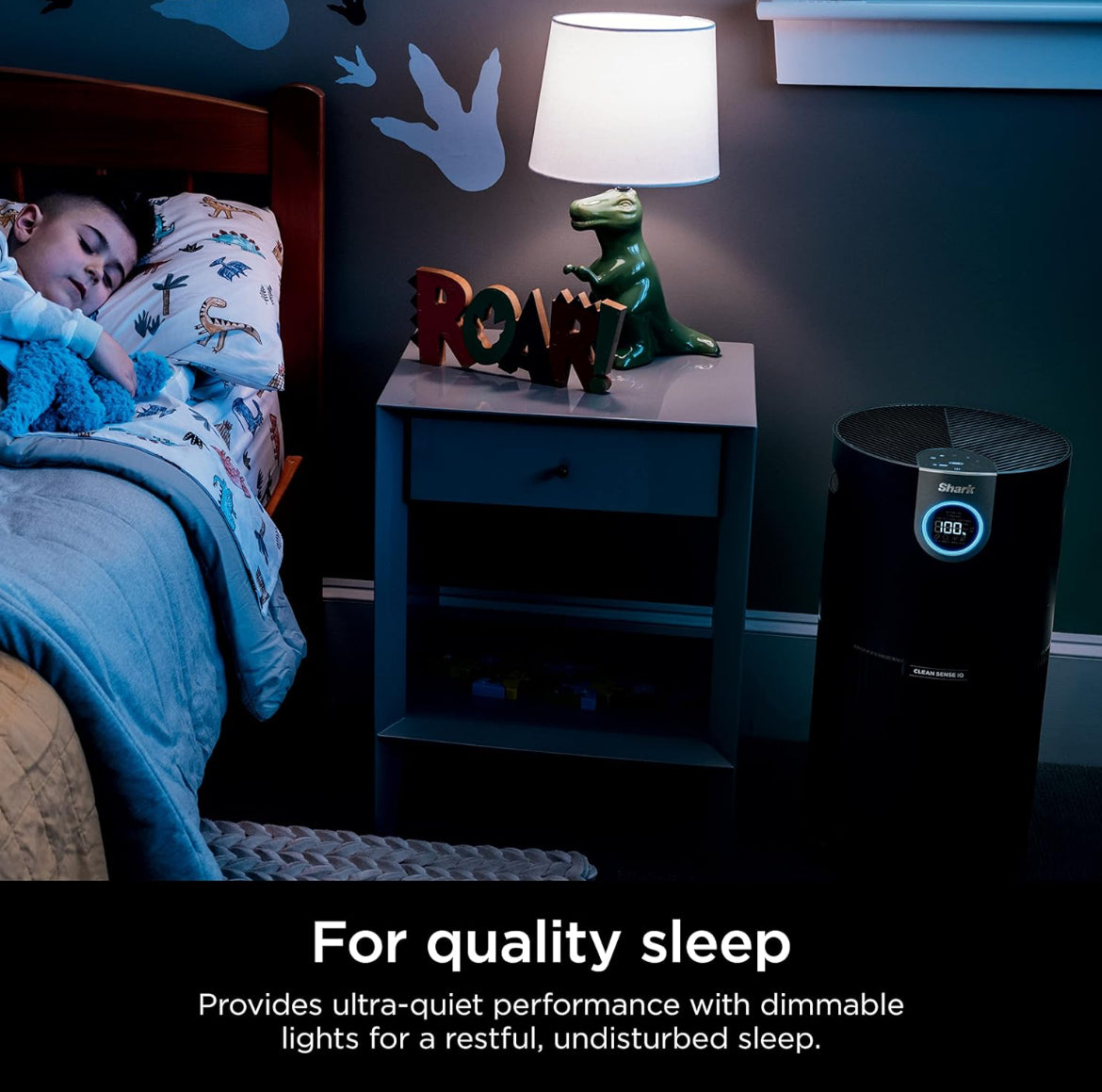 Shark Purificador de aire para el hogar, la oficina y el dormitorio, tecnología Clean Sense, filtro de aire HEPA, 1200 pies cuadrados, captura el 99.98% de las partículas, caspa de mascotas,