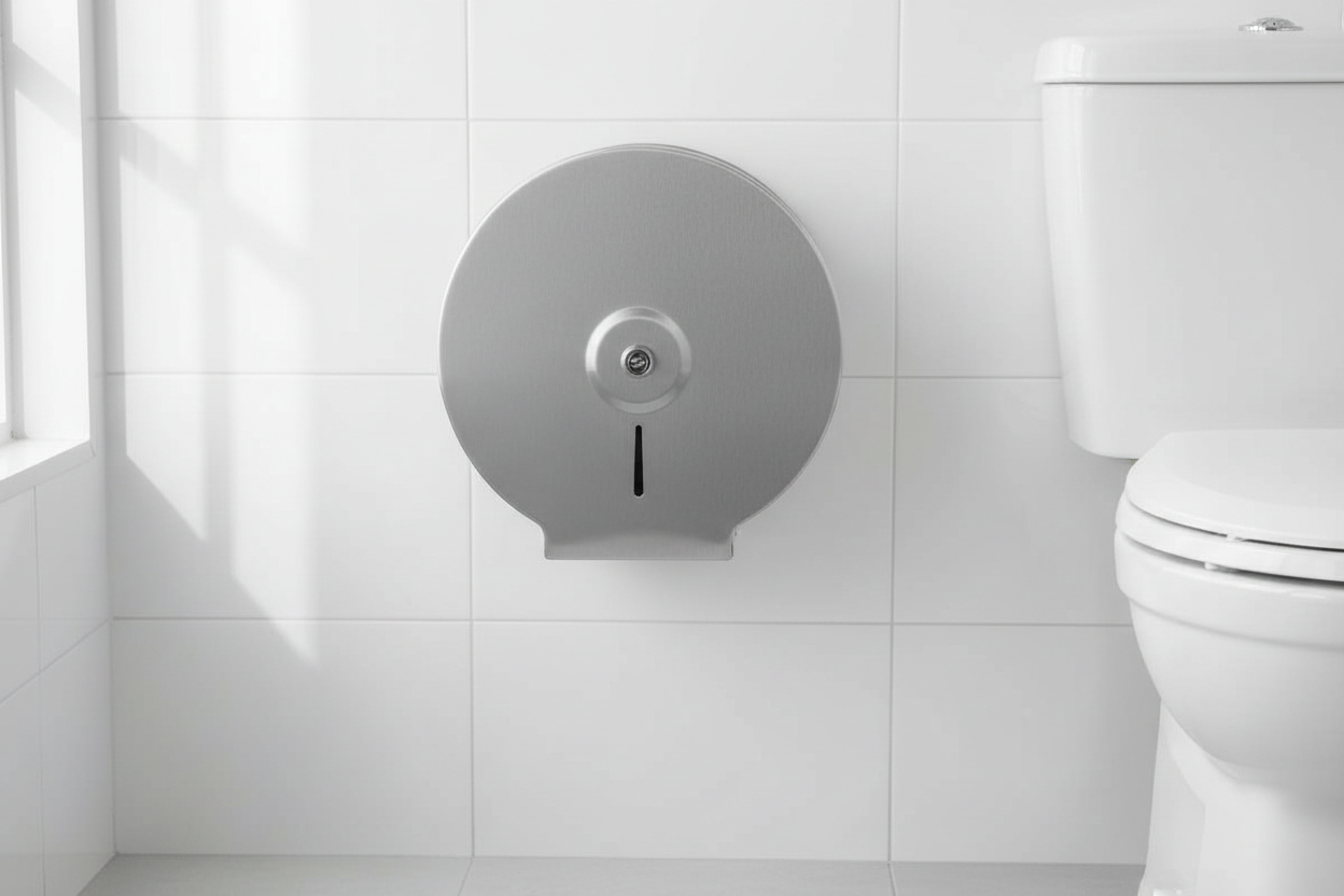 Dispensador de Papel Higienico en Acero Inoxidable