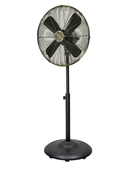 Better Homes & Gardens Nuevo Ventilador de Pie de Metal Vintage de 16 Pulgadas en Negro