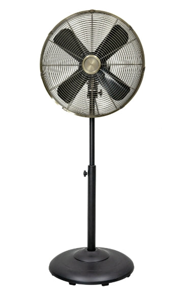 Better Homes & Gardens Nuevo Ventilador de Pie de Metal Vintage de 16 Pulgadas en Negro