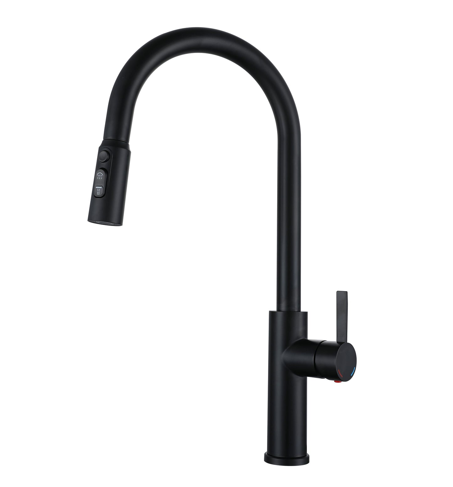 Grifo Monomando GASCO para Fregadero con Cuello Extensible - Acabado Negro