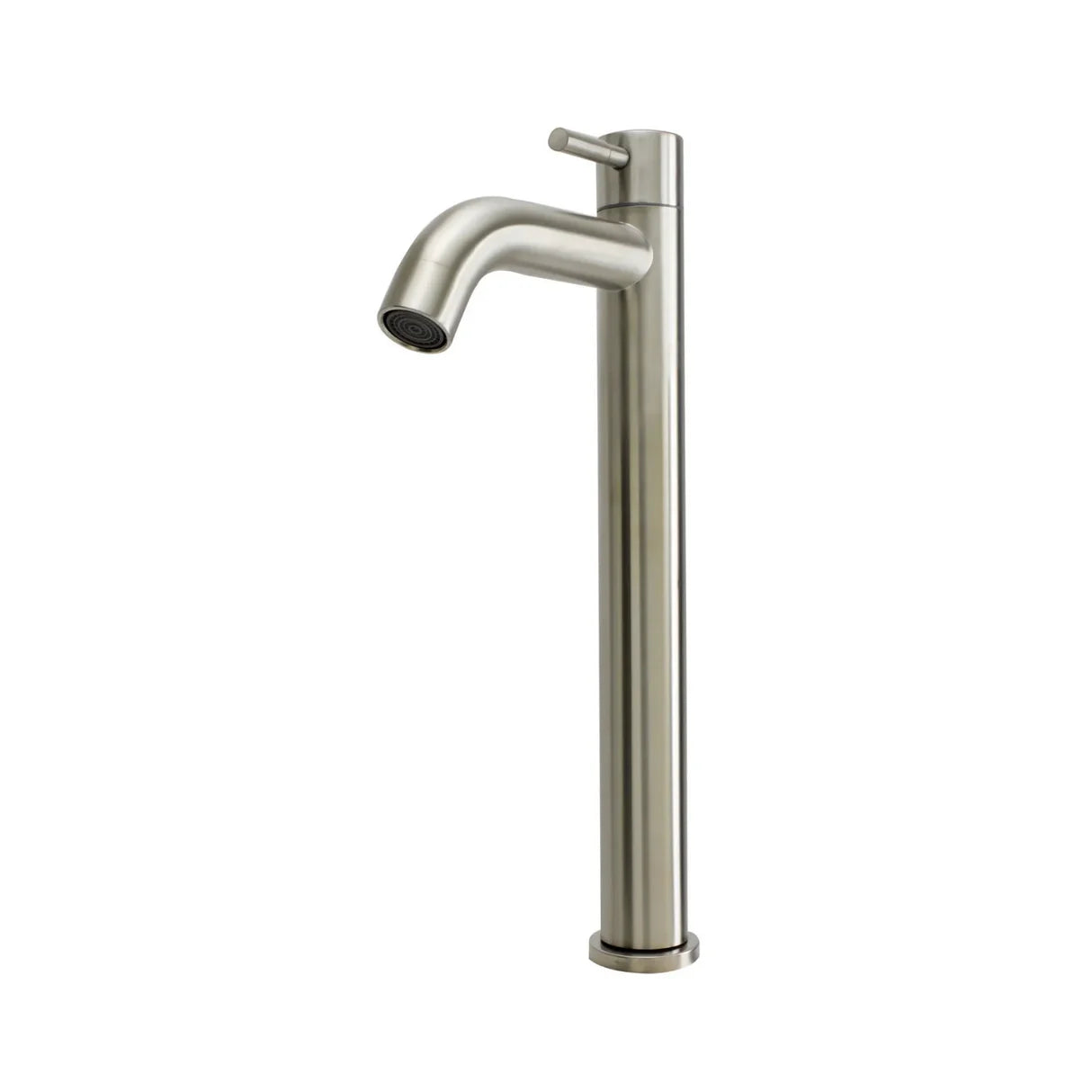 Grifo Individual para Lavamanos acabado Satinado Alto de 30CM - Cabezal Largo