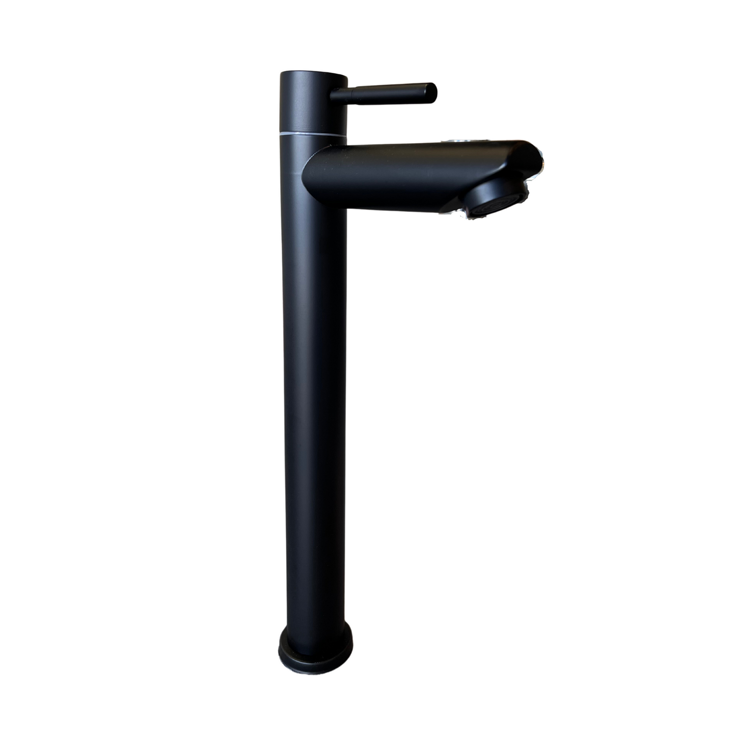 Grifo Individual para Lavamanos Alto de 30CM - Acabado Negro Mate