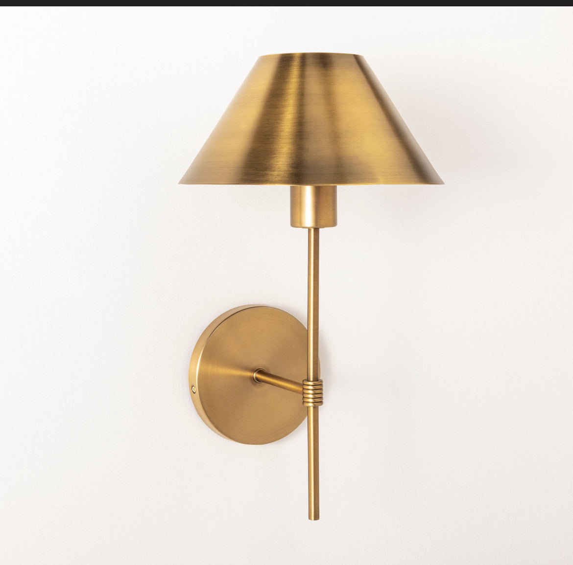 Lámpara de pared de aplique de metal (incluye bombillo LED) - Threshold™ diseñado con Studio McGee: Atenuable.