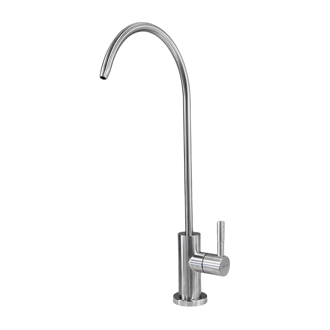 Grifo para filtro de agua de cocina en acero inoxidable satinado
