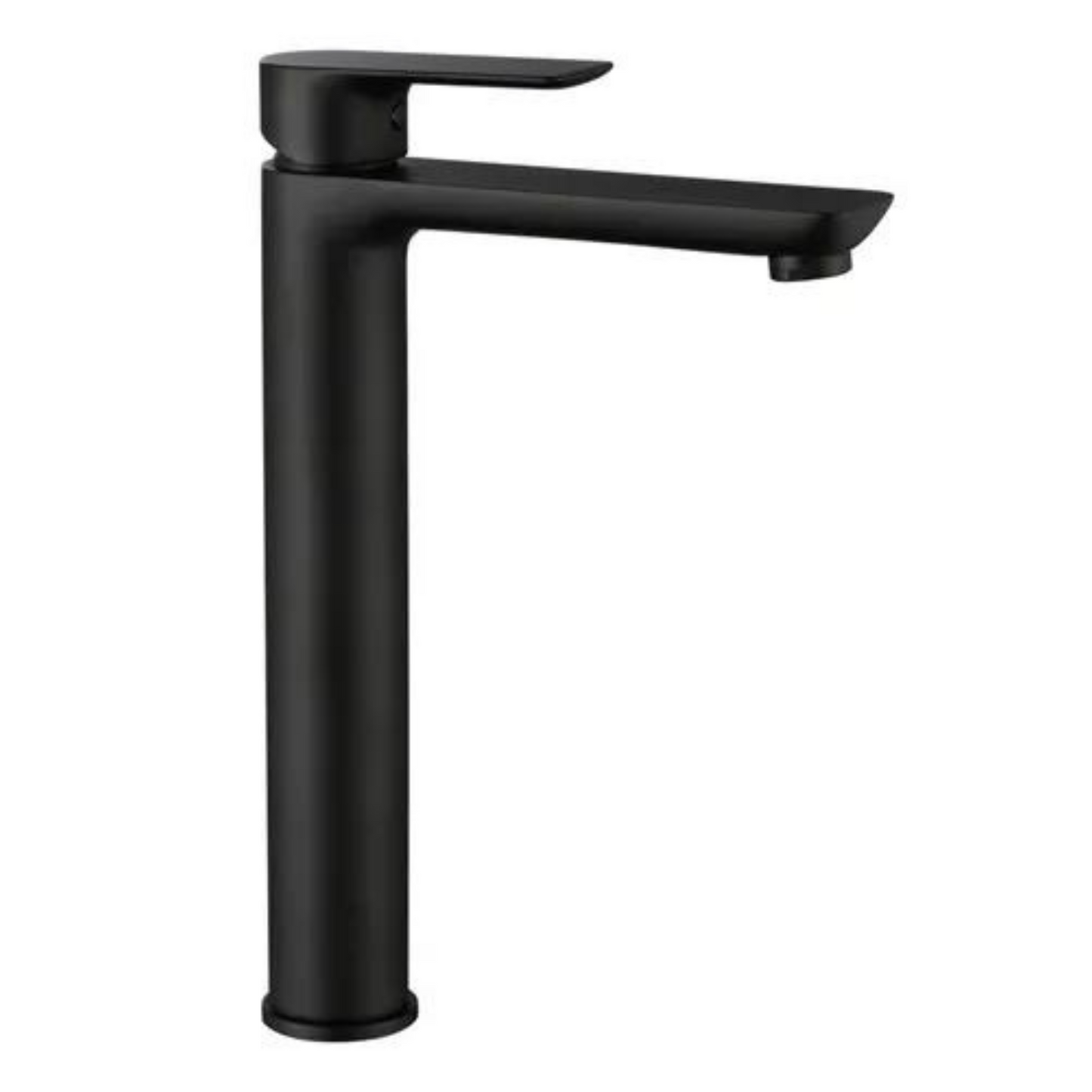 Grifo Monomando para Lavamanos acabado Negro Alto de 30CM + Desague