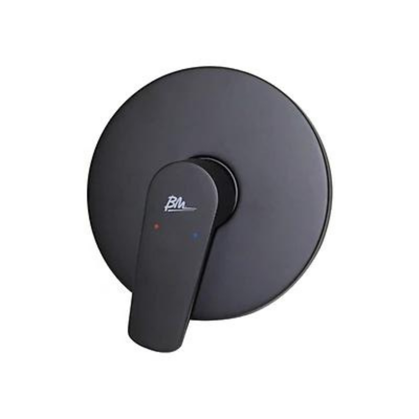 Monomando Mezclador para Ducha Redondo en Acero Inoxidable - Acabado Negro Mate (BM)