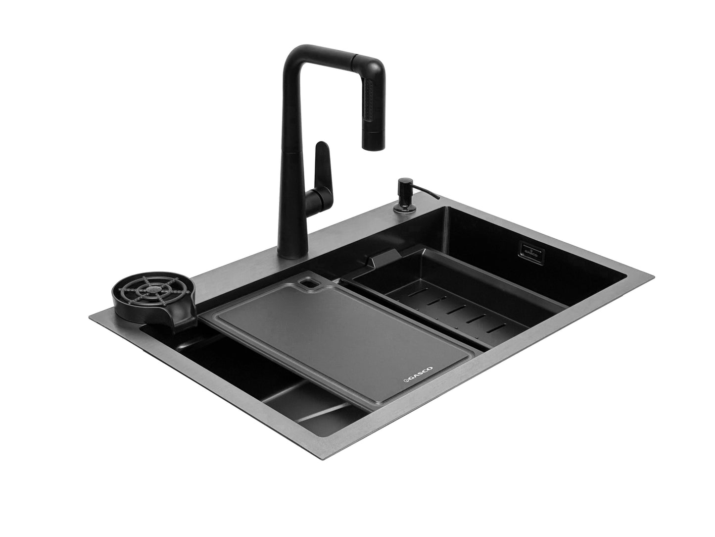 Kit OCEANIA 30 fregador + grifo de acero inoxidable NEOTEK