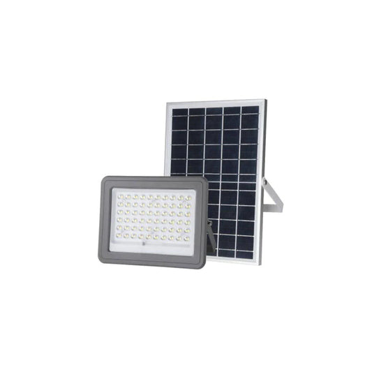 Reflector LED Solar de 100W / Luz Blanca de 6500K - IP65 con Control Remoto