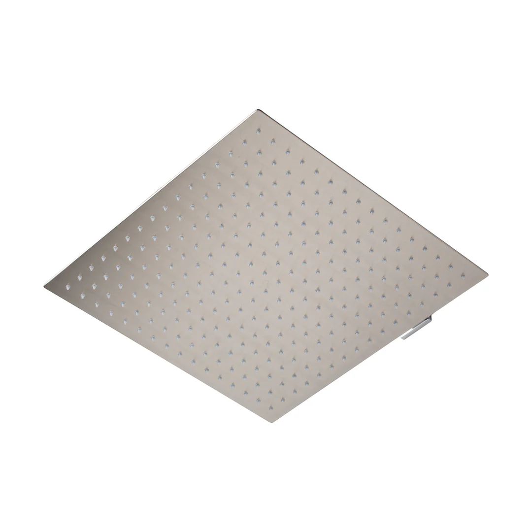 Ducha Cuadrada de 16" Ultradelgada en Acero Inoxidable (Satinada)