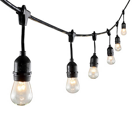 Luces Colgantes  LED (String Lights) - 10 Focos E27 Vintage con 6 Metros de Cable Reforzado