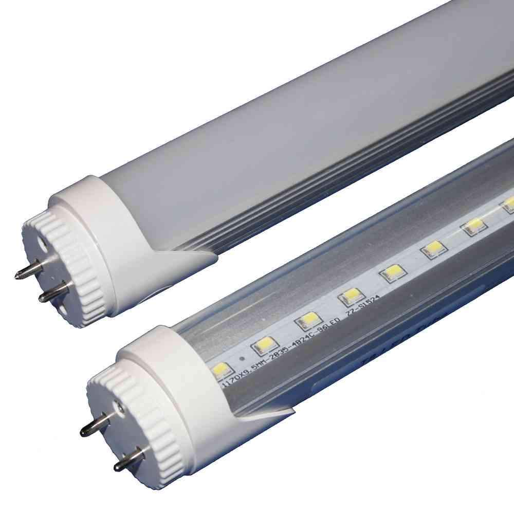 T8 - Luz de tubo LED integrada de 8 pies en forma de V, luz blanca LED para  tienda, 5000 K, 72 W (equivalente fluorescente de 150 W), para taller de