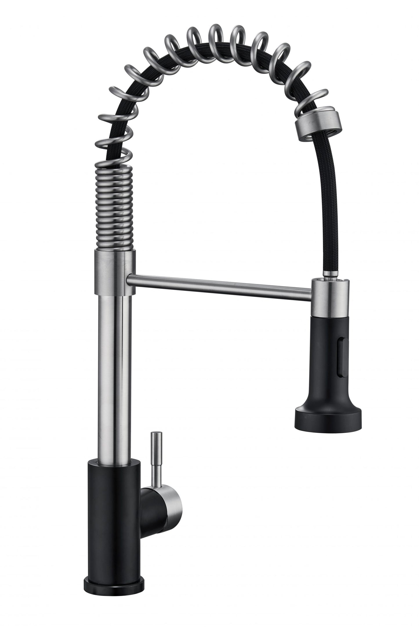 Grifo Monomando Extensible GASCO para Fregadero en Negro y Gris Mate - VERONA