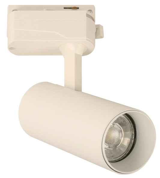 Lampara de Riel Blanca de 12W LED con Luz de 3,000K - Luz Cálida