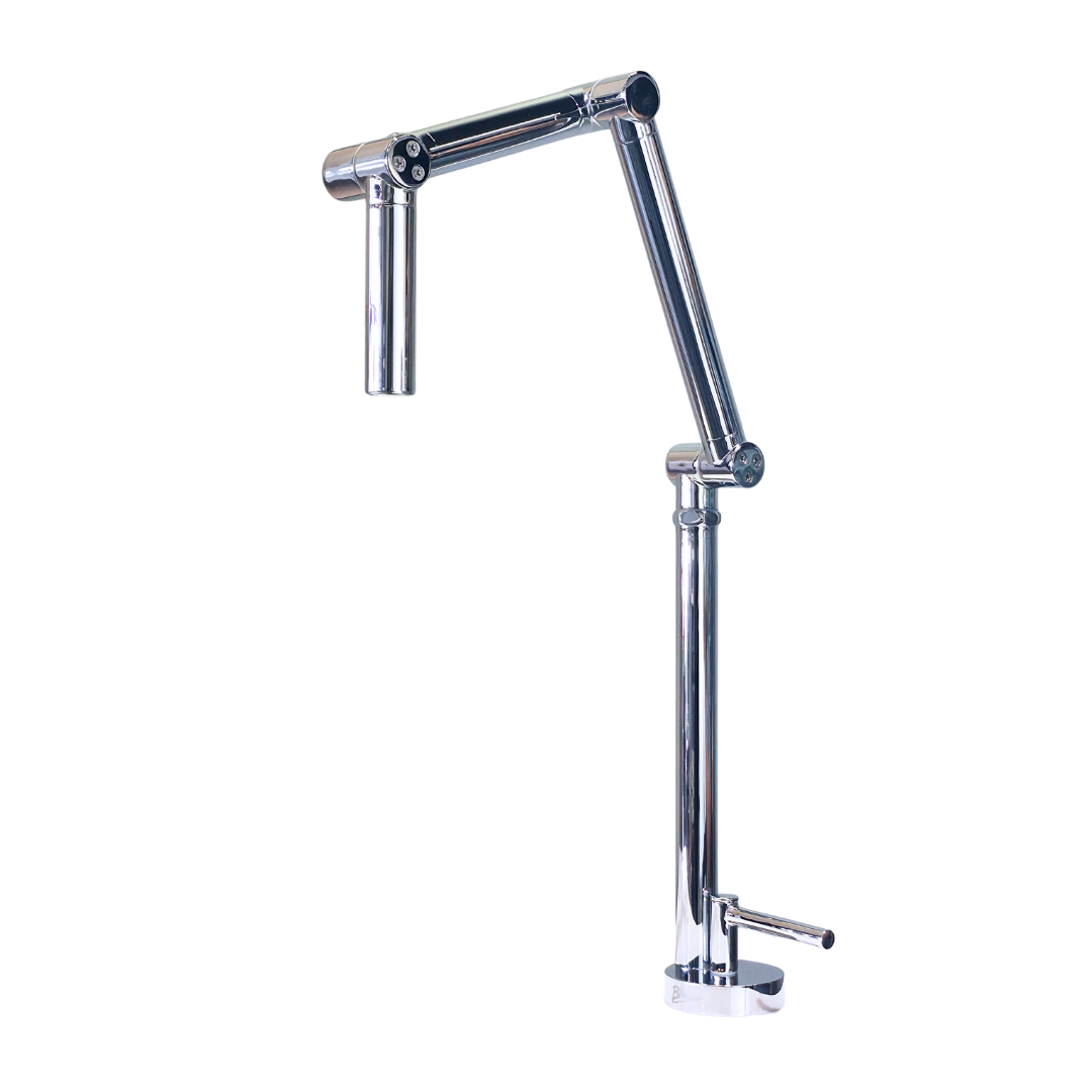 Grifo monomando para fregadero Módena direccionable en latón cromado - Doble temperatura