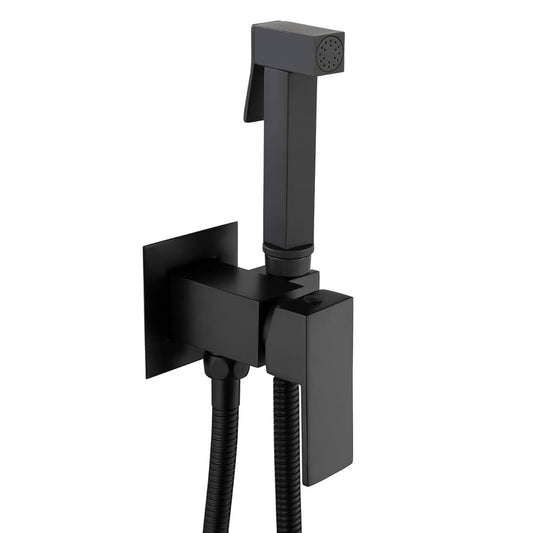 Ducha Monomando para Sanitario (Bidet) de Acero Inoxidable con acabado Negro Mate - Doble Temperatura