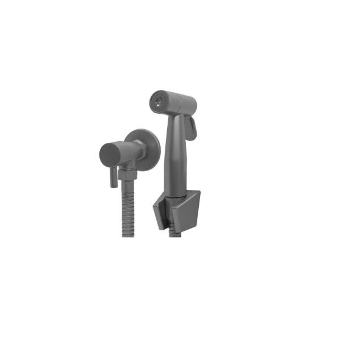 Juego de ducha higiénica tipo bidet Griven en acero inoxidable y ABS Gun Metal