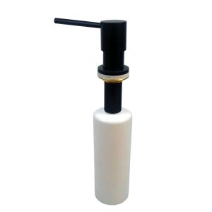 Dispensador de Jabón para Fregador en Acero Inoxidable - Negro Mate