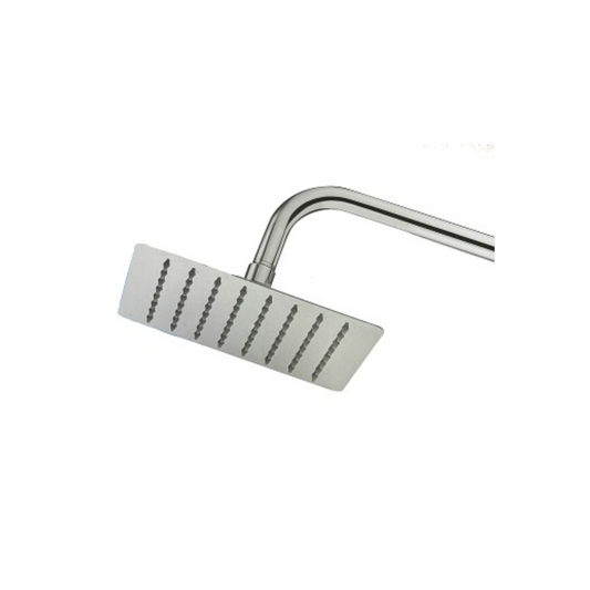 Ducha Cuadrada de 8" Ultra Delgada en Acero Inoxidable (Cromada)