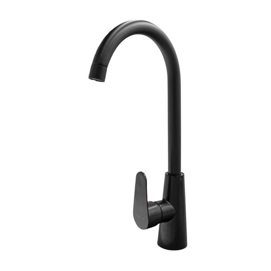 Monomando para Cocina Griven - Agua Fría y Caliente con acabado Negro Mate (Acero Inoxidable y Laton)