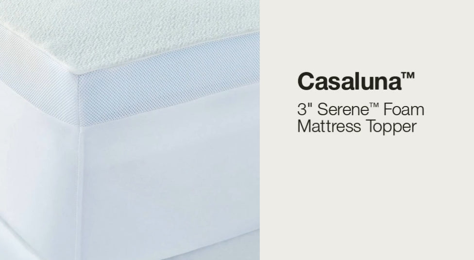 Cubrecolchón FULL de espuma serena™ de 3" - Casaluna™