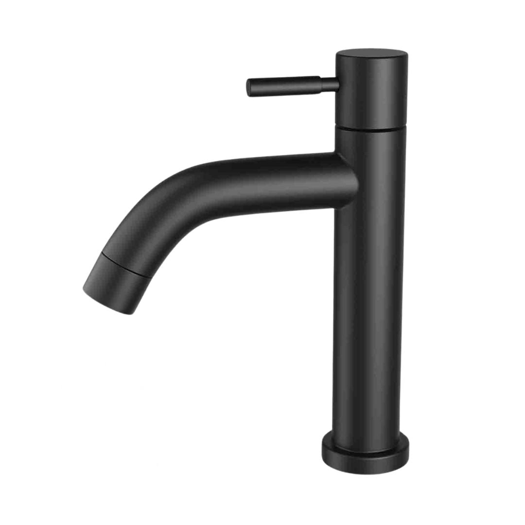 Grifo Individual para Lavamanos (Selenita) - Acabado Negro Mate