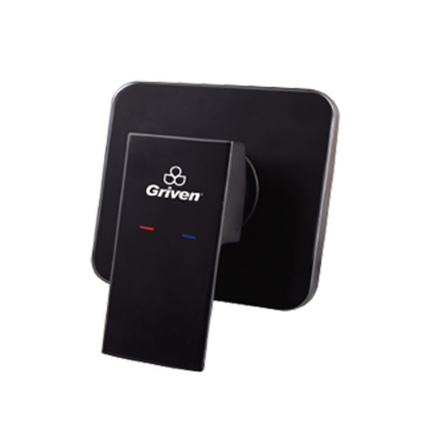 Monomando Mezclador para Ducha Cuadrado en Acero Inoxidable - Acabado Negro Mate (GRIVEN)