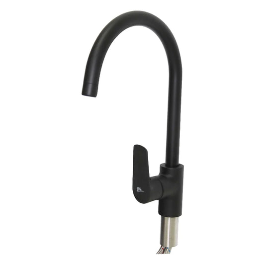 Grifo Monomando BM para Fregadero en Acero Inoxidable de Doble Temperatura con Acabado Negro