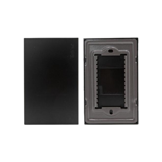 Tapa ciega para empotrar - Negro