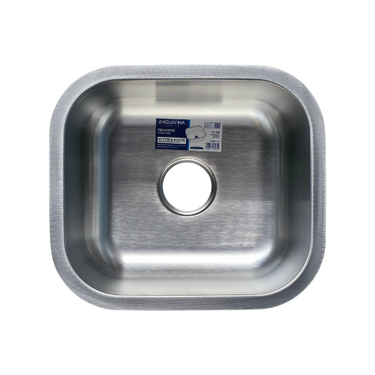 Fregadero en acero inoxidable satinado – 45.7 × 40.6 cm