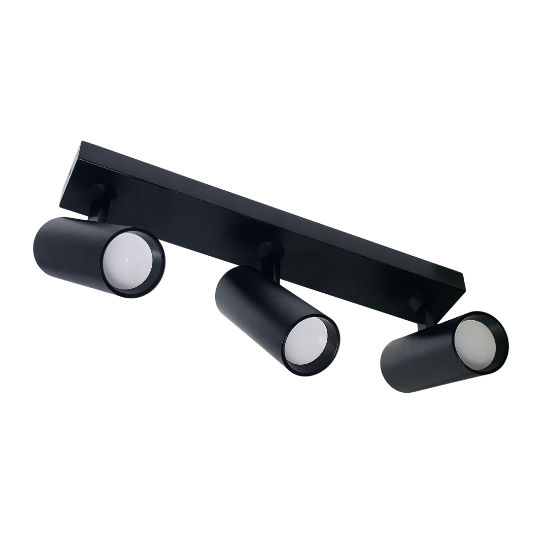 Lámpara de techo con 3 luminarias direccionables