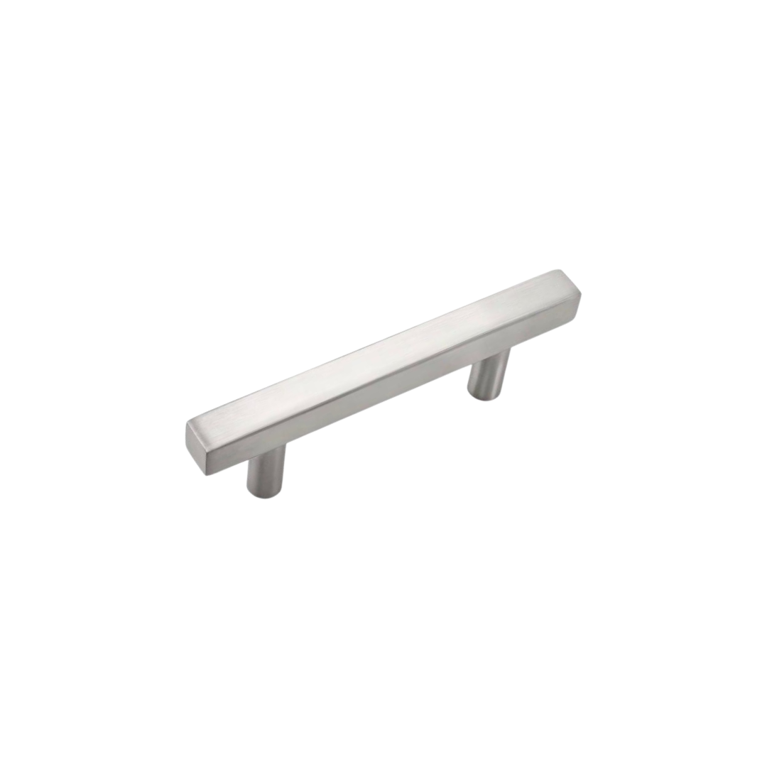 Tirador de asa cuadrado de 5" satinado