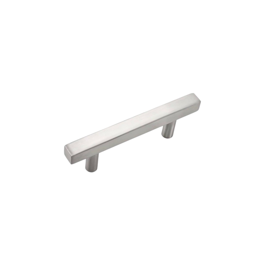 Tirador de asa cuadrado de 5" satinado