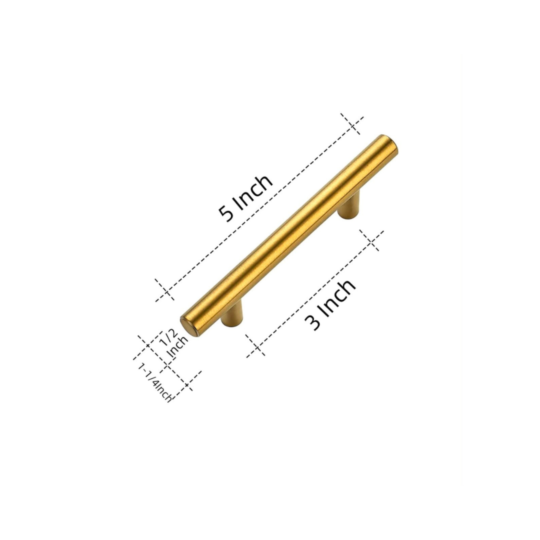 Tirador de asa de 5" dorado