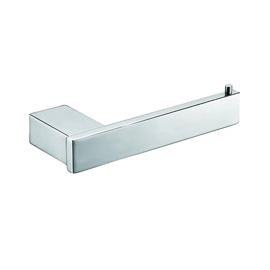 Soporte para papel higiénico Tokio Square de acero inoxidable cromado