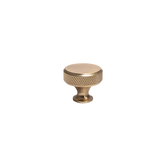 Tirador de pomo redondo luxe gold