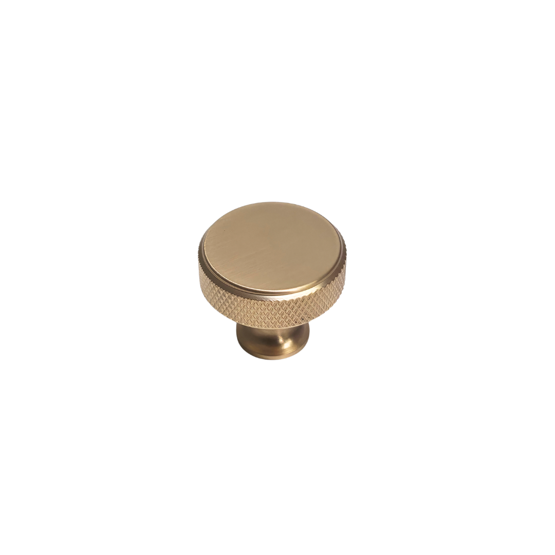 Tirador de pomo redondo luxe gold