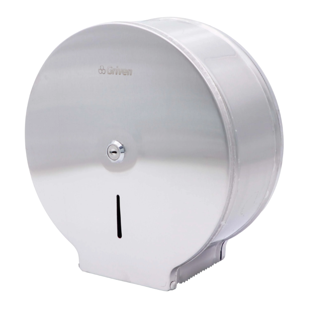 Dispensador de papel higiénico en acero inoxidable satinado