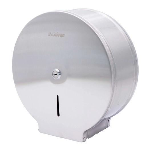 Dispensador de papel higiénico en acero inoxidable satinado