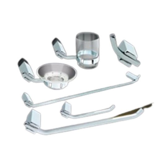 Set de Accesorios para Baño BM Oslo  6 Piezas - Acero Inoxidable / Acabado Cromado
