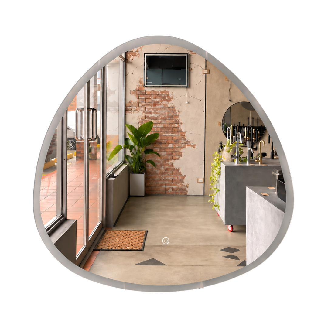 Espejo con luz LED - Irregular 70 cm x 70 cm -3 tonos de luz regulables