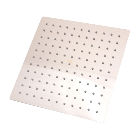 Regadera de ducha cuadrada 12" ultradelgada en acero inoxidable satinado