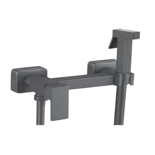 Ducha de Doble Temperatura para Sanitario (Bidet) de Acero Inoxidable con acabado Gunmetal