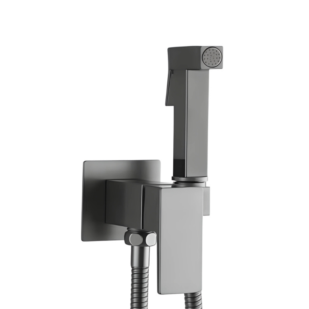 Ducha Monomando para Sanitario (Bidet) de Acero Inoxidable con acabado Gun Metal